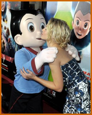 Kristin Bell Kissing The Astro Boy